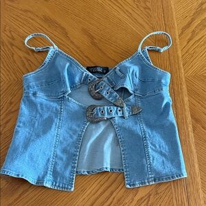 Lucky & Blessed Denim Top